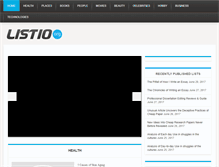 Tablet Screenshot of listio.org